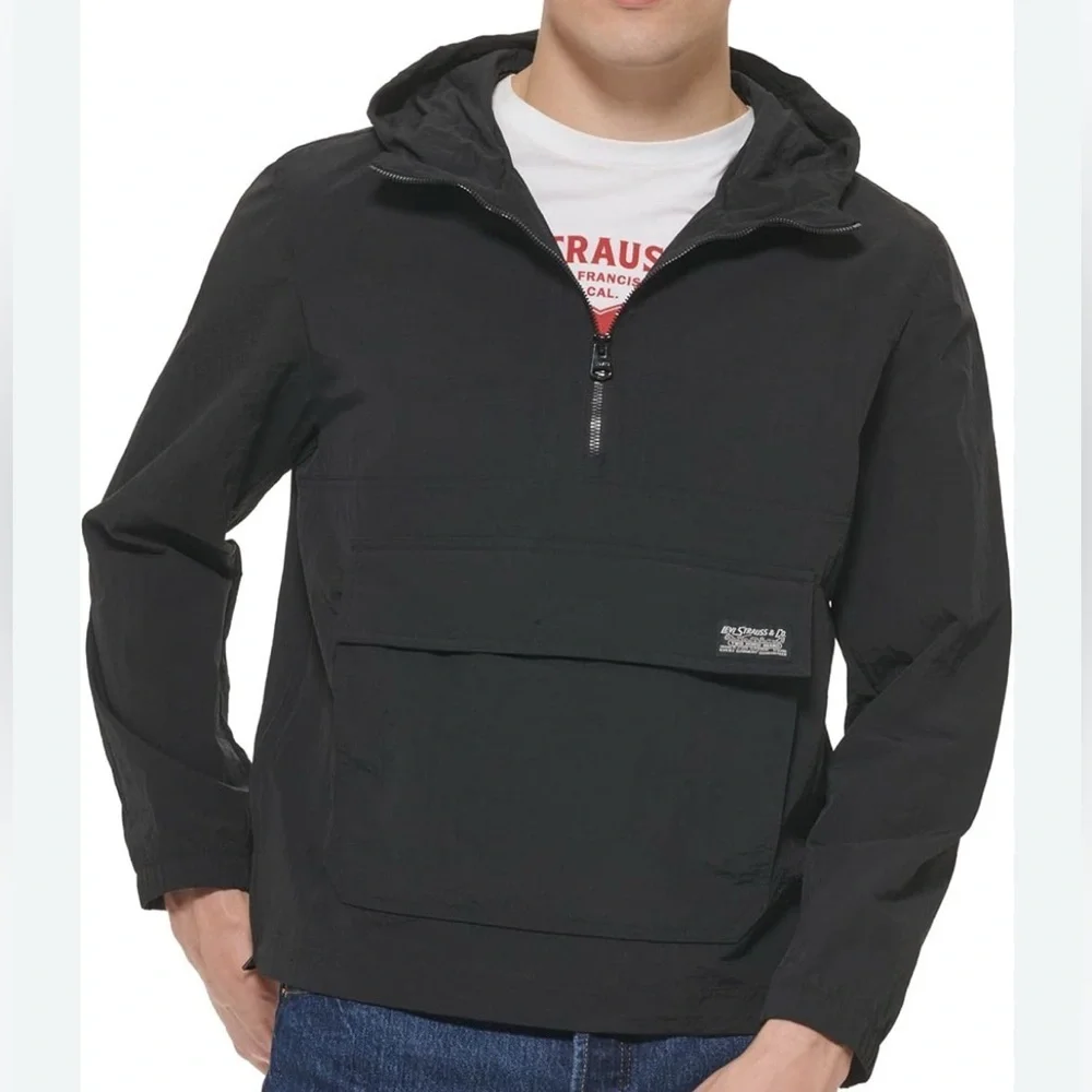 Levi’s Hooded Windbreaker XL NWOT | Lightweight Taslan Nylon - Picture 1 of 16